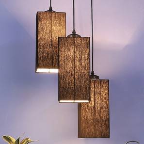 devansh Kolton Black Fabric Cluster Hanging Light-picture-19
