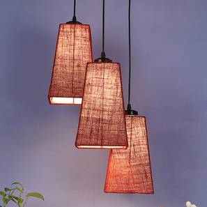 devansh Esteban Maroon Natural Fiber Cluster Hanging Light-picture-12