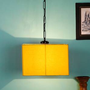 devansh Rowen Yellow Fabric Hanging Light-picture-12