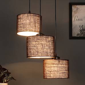 devansh Porter Brown Natural Fiber Cluster Hanging Light-picture-14