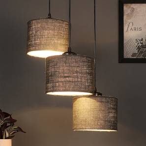 Damon Grey Natural Fiber Cluster Hanging Light-image-43