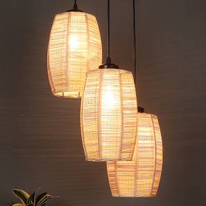 Leland Beige Bamboo Cluster Hanging Light-image-7