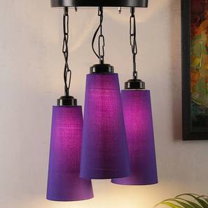 Lighting In Bangalore Design Landyn Blue Fabric Cluster Hanging Light (Blue)