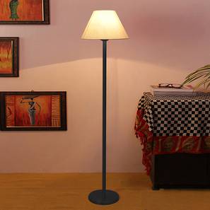 Mathew Off White Fabric Shade Floor Lamp with Black Iron Base-image-29