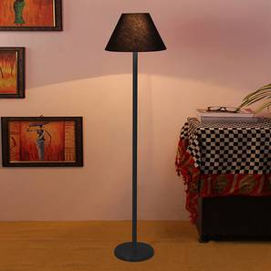 Vihaan Black Fabric Shade Floor Lamp with Black Iron Base-image-27