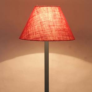 devansh Mitchell Pink Natural Fiber Shade Floor Lamp with Black Iron Base-picture-29