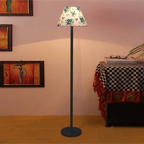 Jedidiah Multicolor Fabric Shade Floor Lamp with Black Iron Base-image-45