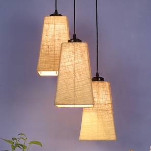 devansh Ruben Beige Natural Fiber Cluster Hanging Light-picture-19