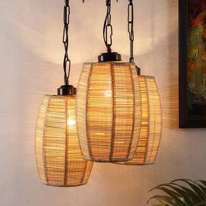 Colby Beige Bamboo Cluster Hanging Light-image-6