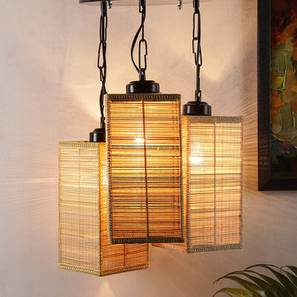 devansh Valentino Beige Bamboo Cluster Hanging Light-picture-12