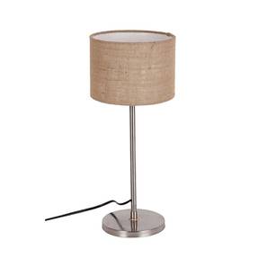 Table Lamps In Gurgaon Design Jabari Beige Natural Fiber Shade Table Lamp with Steel  Steel  Base (Beige)