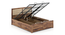 Ritz Solid Wood Hydraulic Storage Bed (Teak Finish, King Bed Size) by Urban Ladder - Dimension - 