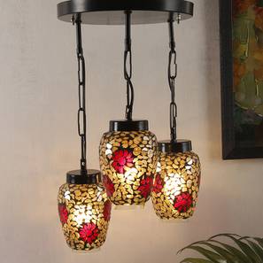 Izaiah Multicolor Glass Cluster Hanging Light