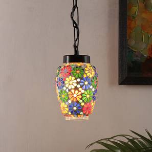 devansh Jamison Multicolor Glass Single Hanging Light-picture-10
