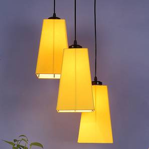 devansh Uriel Yellow Fabric Cluster Hanging Light-picture-12