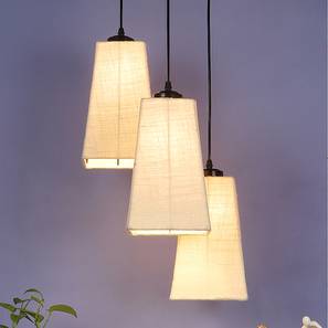 devansh Archie White Natural Fiber Cluster Hanging Light-picture-19