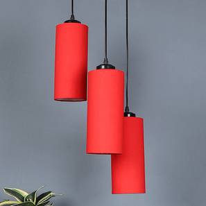 devansh Peyton Red Fabric Cluster Hanging Light-picture-17