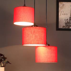 Emanuel Red Fabric Cluster Hanging Light-image-34