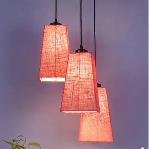 devansh Dalton Pink Natural Fiber Cluster Hanging Light-picture-12