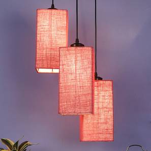 devansh Kian Pink Natural Fiber Cluster Hanging Light-picture-37