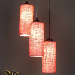 devansh Ibrahim Pink Natural Fiber Cluster Hanging Light-picture-10