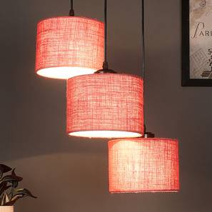 Troy Pink Natural Fiber Cluster Hanging Light-image-45