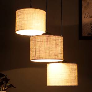 devansh Noel White Natural Fiber Cluster Hanging Light-picture-16