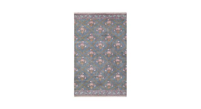 Naaz Blue Floral Hand-knotted Wool 8x5 Feet Carpet (Blue, 244 x 152 cm  (96" x 60") Carpet Size) by Urban Ladder - Design 1 Full View - 613502
