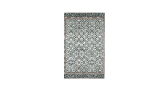 Khisht Green Geometric Hand-knotted Wool 6x4 Feet Carpet (Green, 183 x 122 cm  (72" x 48") Carpet Size) by Urban Ladder - Design 1 Full View - 613513
