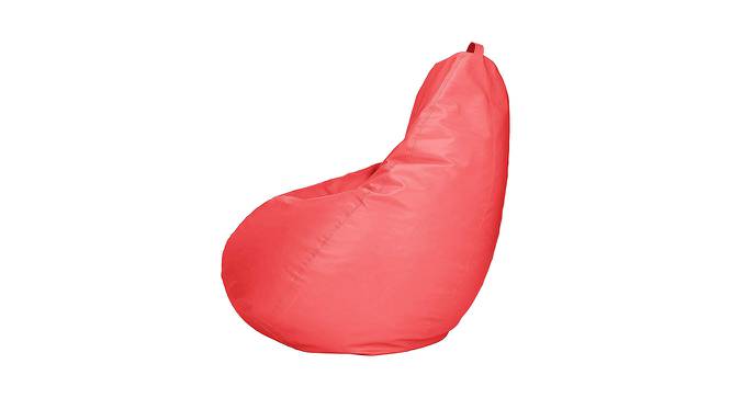 Orleans XXXL Leather Bean Bag with Beans in Pink  Colour (Pink, with beans Bean Bag Type, XXXL Bean Bag Size) by Urban Ladder - Cross View Design 1 - 613677