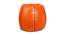 Parke XXXL Leather Bean Bag with Beans in ORANGE Colour (Orange, with beans Bean Bag Type, XXXL Bean Bag Size) by Urban Ladder - Rear View Design 1 - 613718