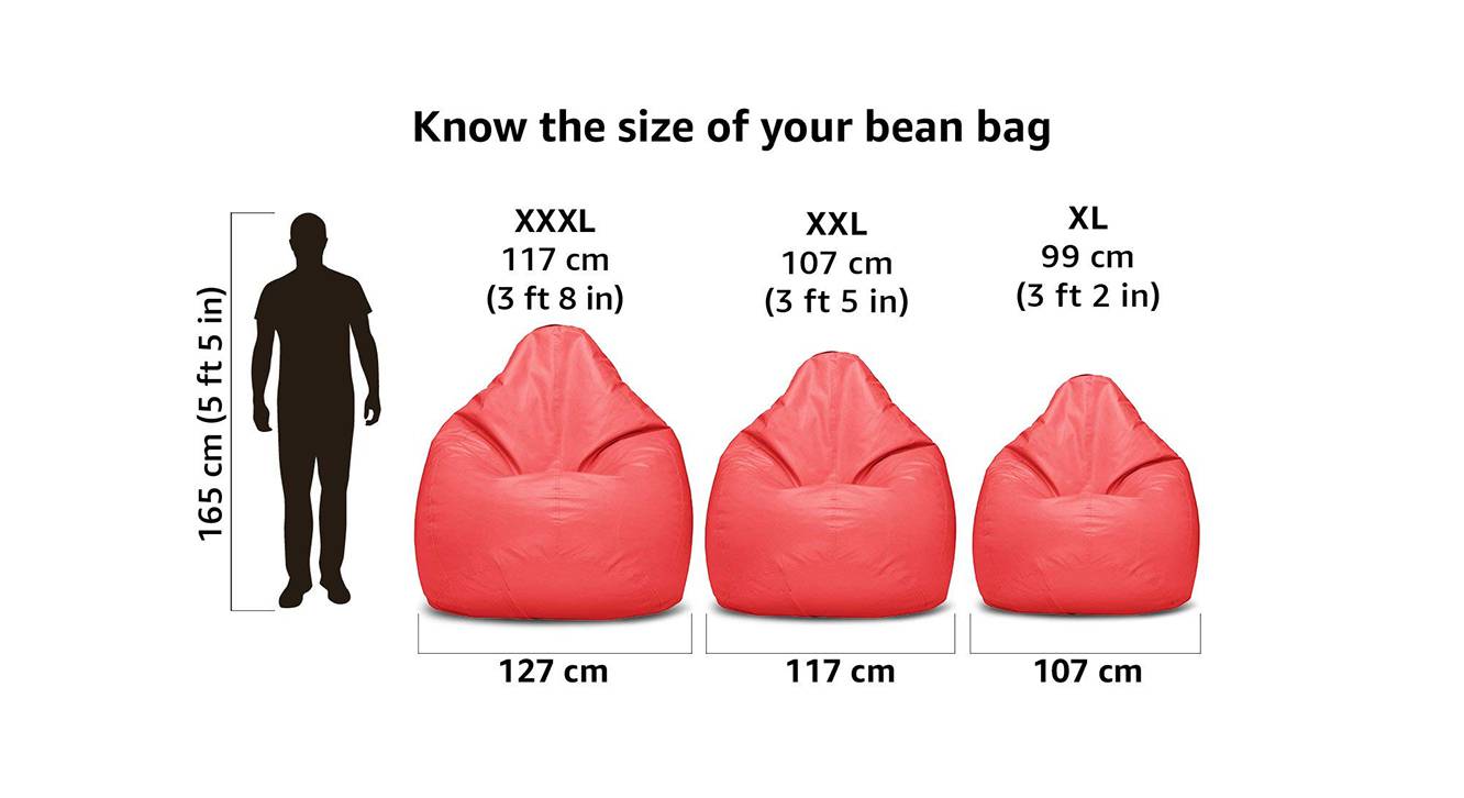 Amazon.com: Jaxx Sofa Saxx Bean Bag Lounger, 4-Feet, Blueberry : Home &  Kitchen