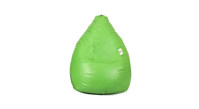 Sarai XXXL Leather Bean Bag with Beans in Green Colour (Green, with beans Bean Bag Type, XXXL Bean Bag Size) by Urban Ladder - Front View Design 1 - 613748