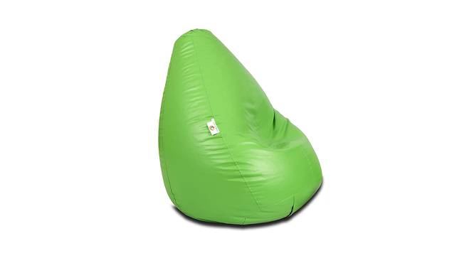 Sarai XXXL Leather Bean Bag with Beans in Green Colour (Green, with beans Bean Bag Type, XXXL Bean Bag Size) by Urban Ladder - Cross View Design 1 - 613773
