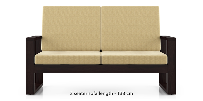 Eileen Wooden Sofa (Beige) (1-seater Custom Set - Sofas, None Standard Set - Sofas, Beige, Fabric Sofa Material, Regular Sofa Size, Regular Sofa Type)