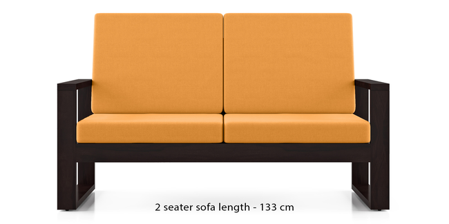 Eileen Wooden Sofa (Harvest Yellow) (1-seater Custom Set - Sofas, None Standard Set - Sofas, Fabric Sofa Material, Regular Sofa Size, Regular Sofa Type, Harvest Yellow)