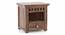 Fidora Solid Wood Bedside Table (Teak Finish) by Urban Ladder - Design 1 Side View - 613940