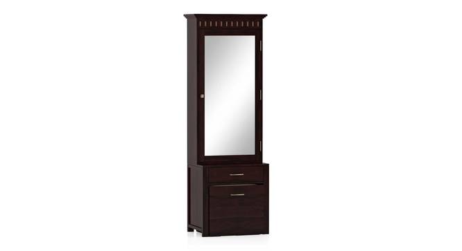 Fidora Solid Wood Dressing Table with Stool (Mahogany Finish) by Urban Ladder - Design 1 Side View - 613941