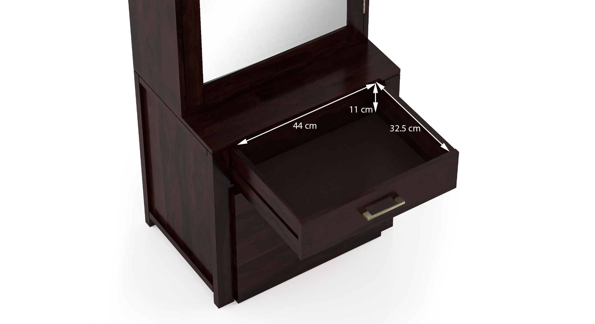Fidora dressing table with stool   color mahogany 8