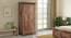 Fidora Solid Wood 2 Door Wardrobe (Teak Finish) by Urban Ladder - Front View Design 1 - 614003