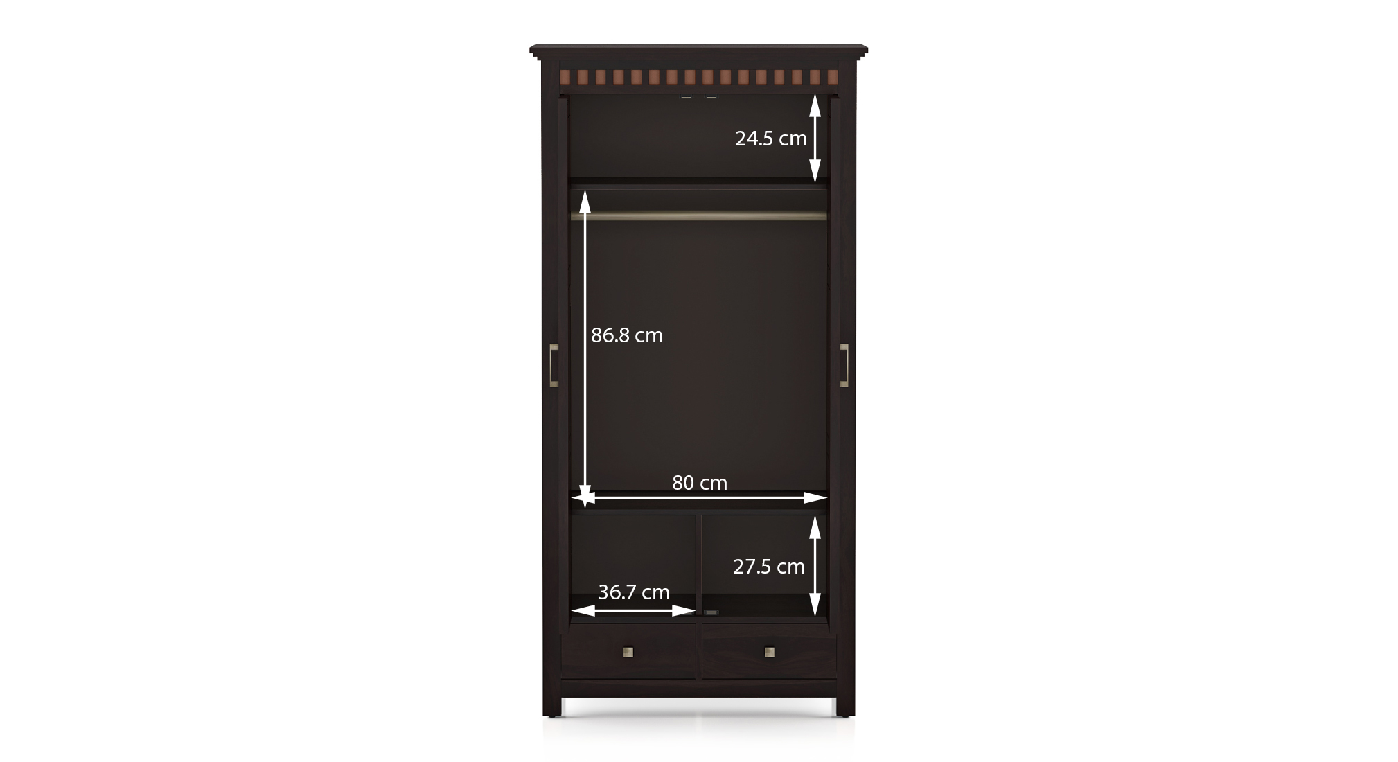 Fidora wardrobe   color mahogany 10