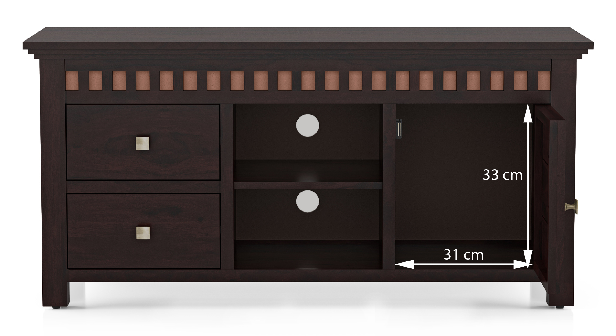 Fidora tv unit   color mahogany 10