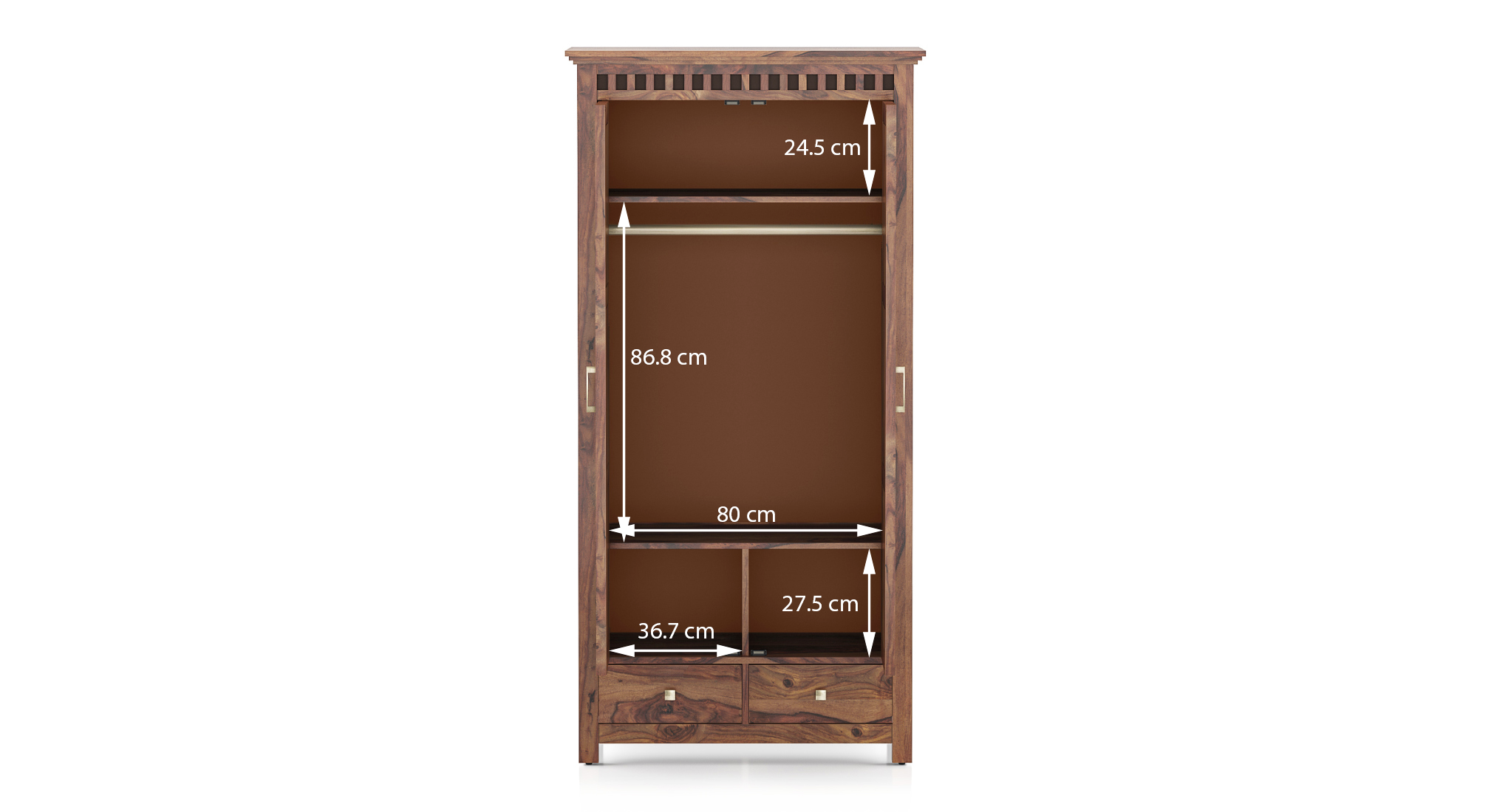 Fidora wardrobe   color teak 10