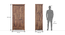 Fidora Solid Wood 2 Door Wardrobe (Teak Finish) by Urban Ladder - Image 1 Design 1 - 614040