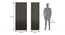 Zoey Two Door Wardrobe (Without Mirror Configuration, Dark Wenge Finish) by Urban Ladder - Dimension - 614053