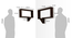 Quote-Unquote Wall Shelves (Set of 2) (Mahogany Finish) by Urban Ladder - Dimension Design 1 - 