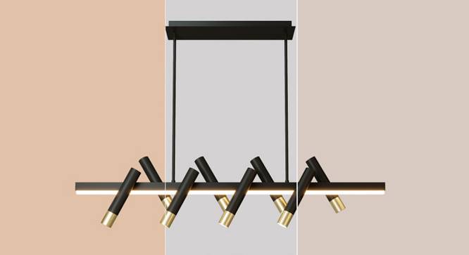 Alfalfa Metal & Acylic Chandelier (Black) by Urban Ladder - Ground View Design 1 - 624282