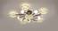 Moor Metal& Crystal  Chandelier (Gold) by Urban Ladder - Front View Design 1 - 624307