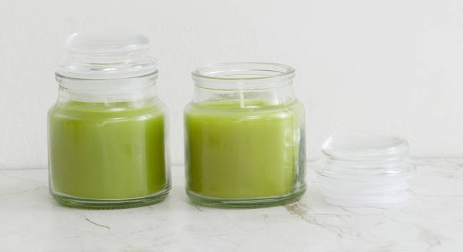 Maison Scented Candles - Set Of 2 (Green) by Urban Ladder - Front View Design 1 - 624457