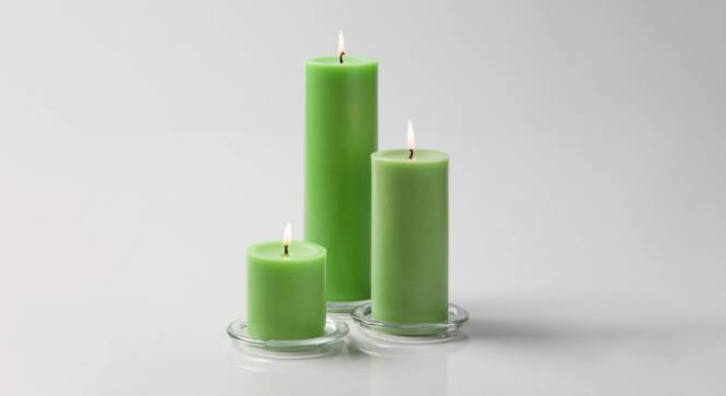 Trent Scented Candles - Set Of 3 (Light Green) by Urban Ladder - Front View Design 1 - 624536